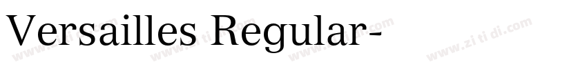 Versailles Regular字体转换